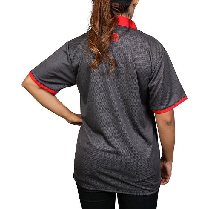 CHAR POLO GRIS PUNTOS